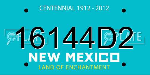 16144D2 New Mexico License Plate