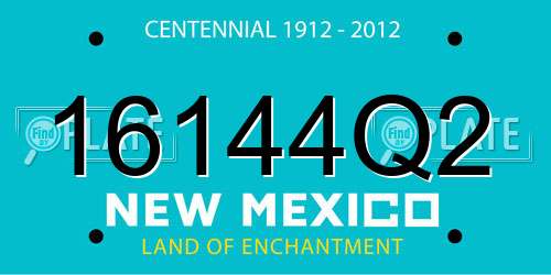 16144Q2 New Mexico License Plate