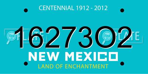 16273O2 New Mexico License Plate