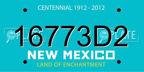 16773D2 New Mexico License Plate