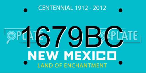 1679BC New Mexico License Plate