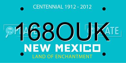 168OUK New Mexico License Plate