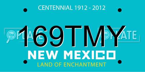 169TMY New Mexico License Plate