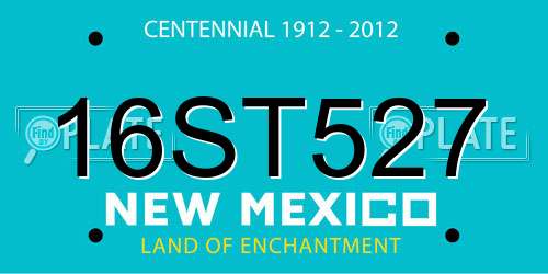 16ST527 New Mexico License Plate