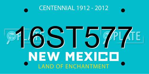 16ST577 New Mexico License Plate