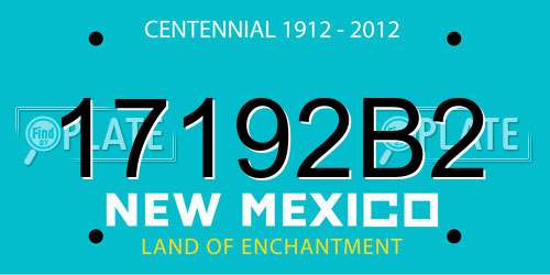 17192B2 New Mexico License Plate