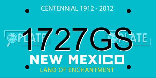 1727GS New Mexico License Plate