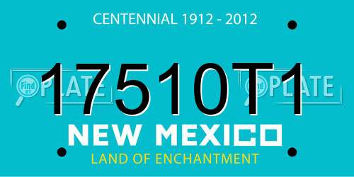 17510T1 New Mexico License Plate