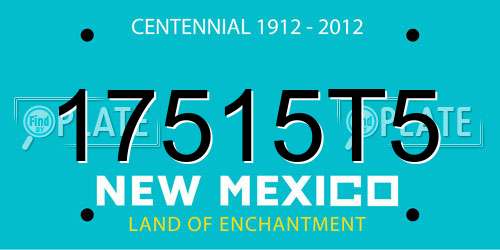 17515T5 New Mexico License Plate