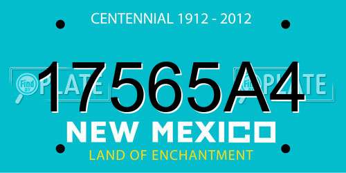 17565A4 New Mexico License Plate