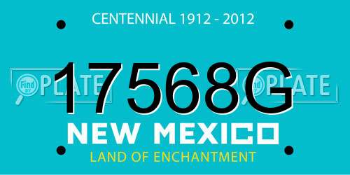 17568G New Mexico License Plate