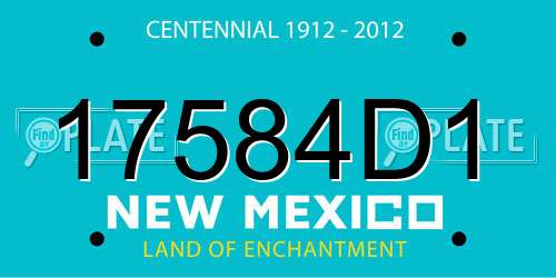 17584D1 New Mexico License Plate