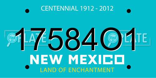 17584O1 New Mexico License Plate