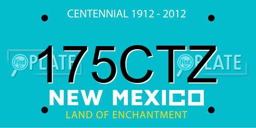 175CTZ New Mexico License Plate