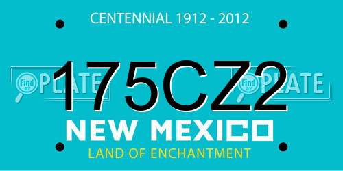 175CZ2 New Mexico License Plate