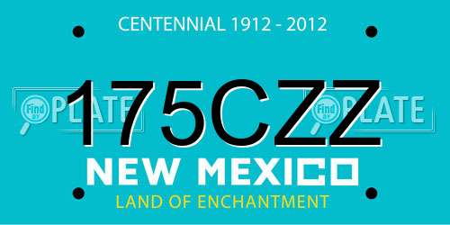 175CZZ New Mexico License Plate