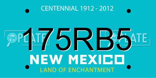 175RB5 New Mexico License Plate