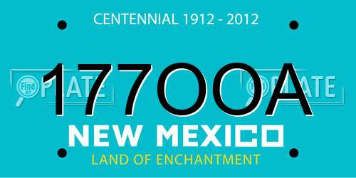 177OOA New Mexico License Plate