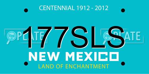 177SLS New Mexico License Plate