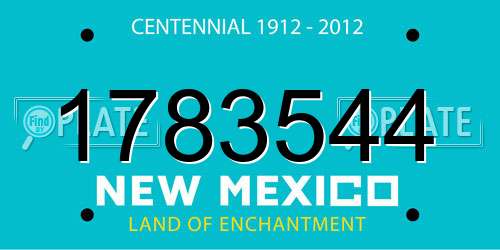 1783544 New Mexico License Plate