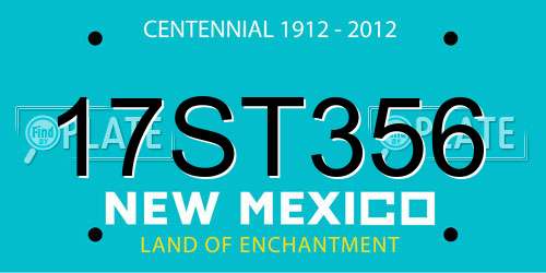 17ST356 New Mexico License Plate