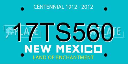 17TS560 New Mexico License Plate