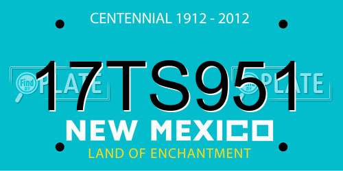17TS951 New Mexico License Plate