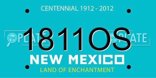 1811OS New Mexico License Plate