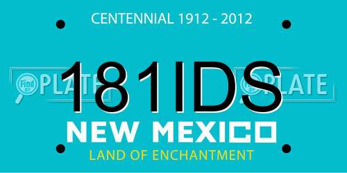 181IDS New Mexico License Plate