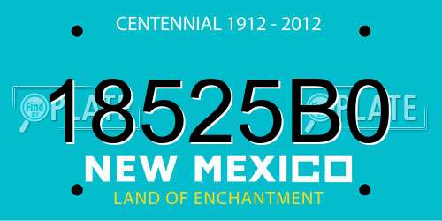 18525B0 New Mexico License Plate