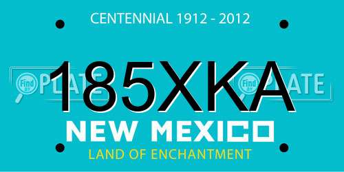 185XKA New Mexico License Plate