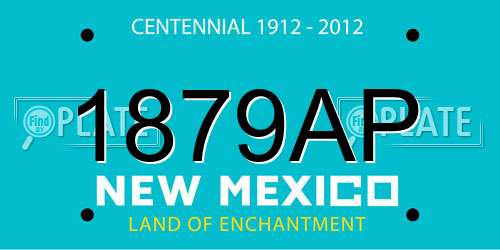 1879AP New Mexico License Plate