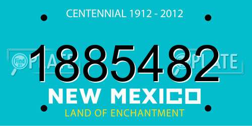 1885482 New Mexico License Plate