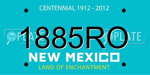 1885RO New Mexico License Plate