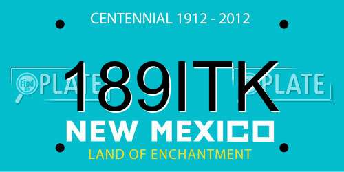 189ITK New Mexico License Plate