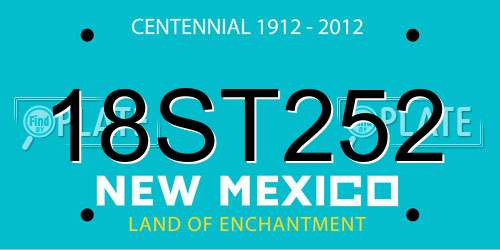 18ST252 New Mexico License Plate