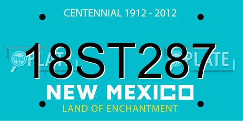 18ST287 New Mexico License Plate