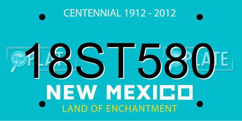 18ST580 New Mexico License Plate