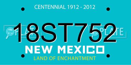 18ST752 New Mexico License Plate
