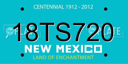 18TS720 New Mexico License Plate
