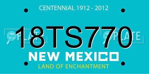 18TS770 New Mexico License Plate