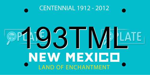 193TML New Mexico License Plate