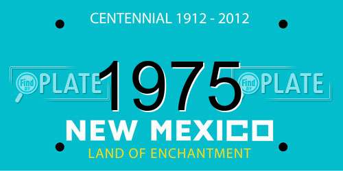 1975 New Mexico License Plate