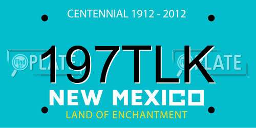 197TLK New Mexico License Plate