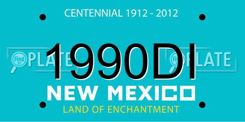 1990DI New Mexico License Plate