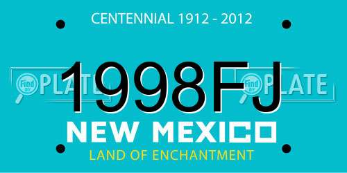 1998FJ New Mexico License Plate