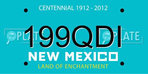 199QDI New Mexico License Plate