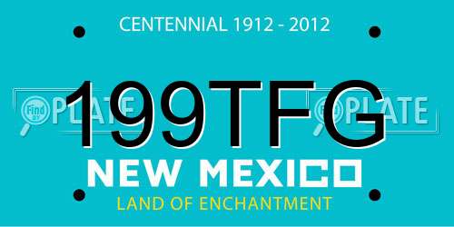 199TFG New Mexico License Plate