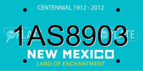 1AS8903 New Mexico License Plate