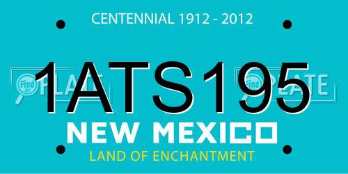 1ATS195 New Mexico License Plate